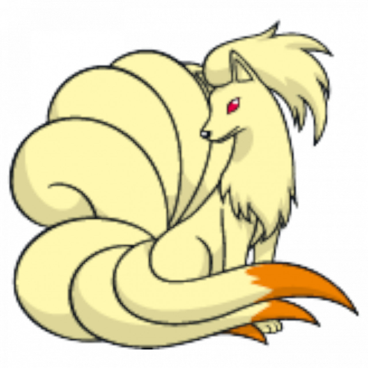 Set 5 bucati, Sticker decorativ, Pokemon Ninetales, Rezistent la apa, NO7639, 6 cm, Multicolor