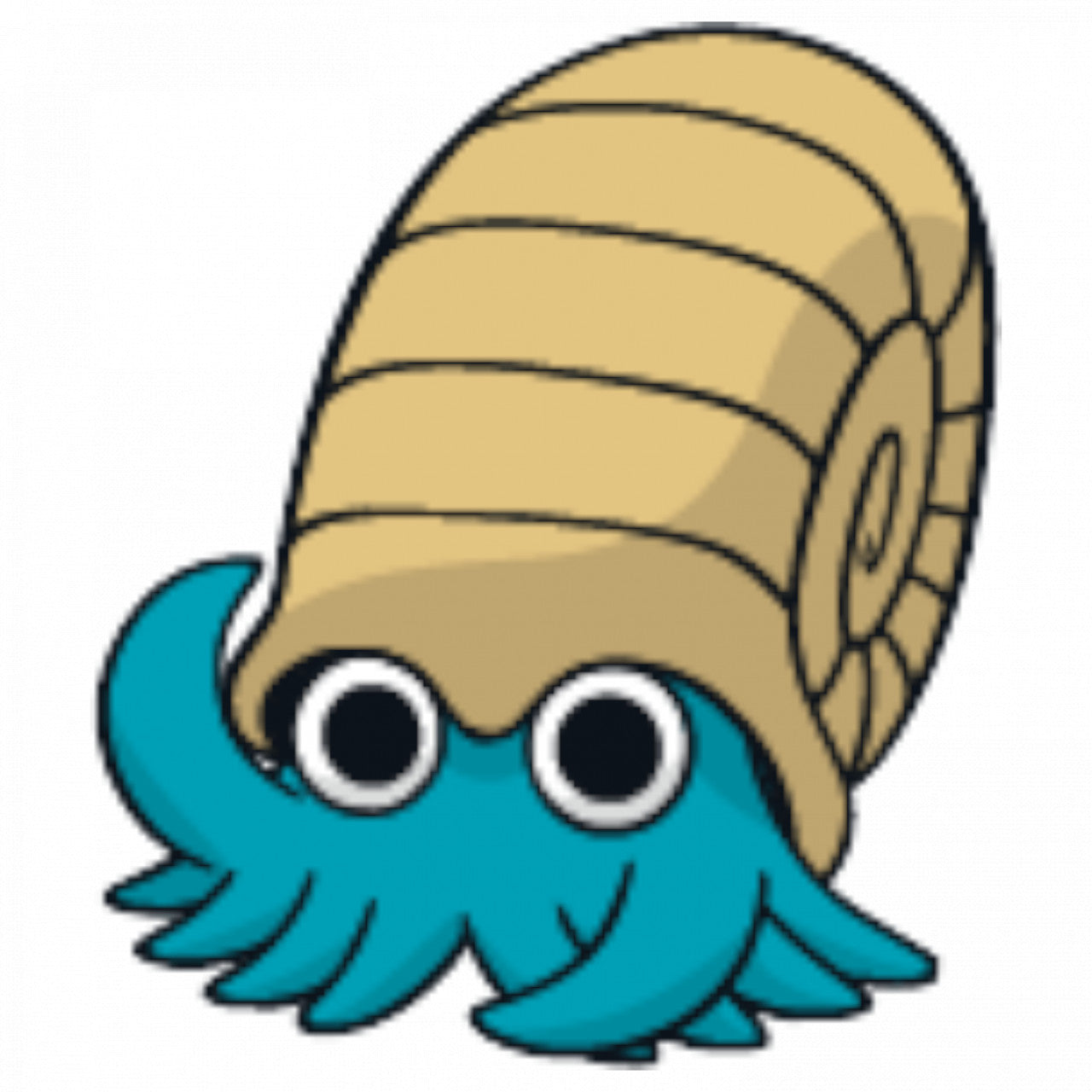 Set 5 bucati, Sticker decorativ, Pokemon Omanyte, Rezistent la apa, NO7641, 6 cm, Multicolor