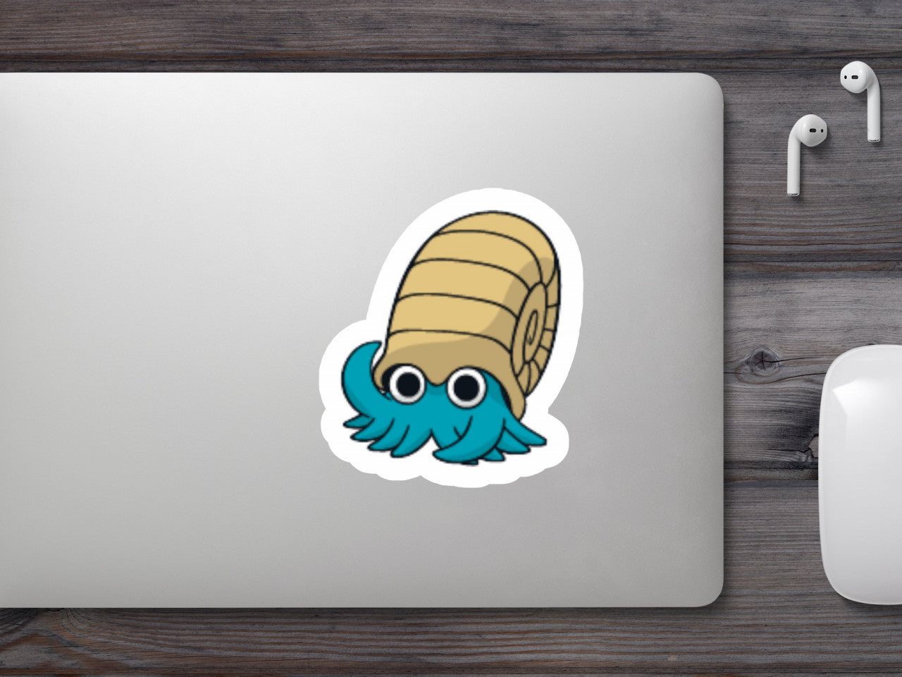 Set 5 bucati, Sticker decorativ, Pokemon Omanyte, Rezistent la apa, NO7641, 6 cm, Multicolor