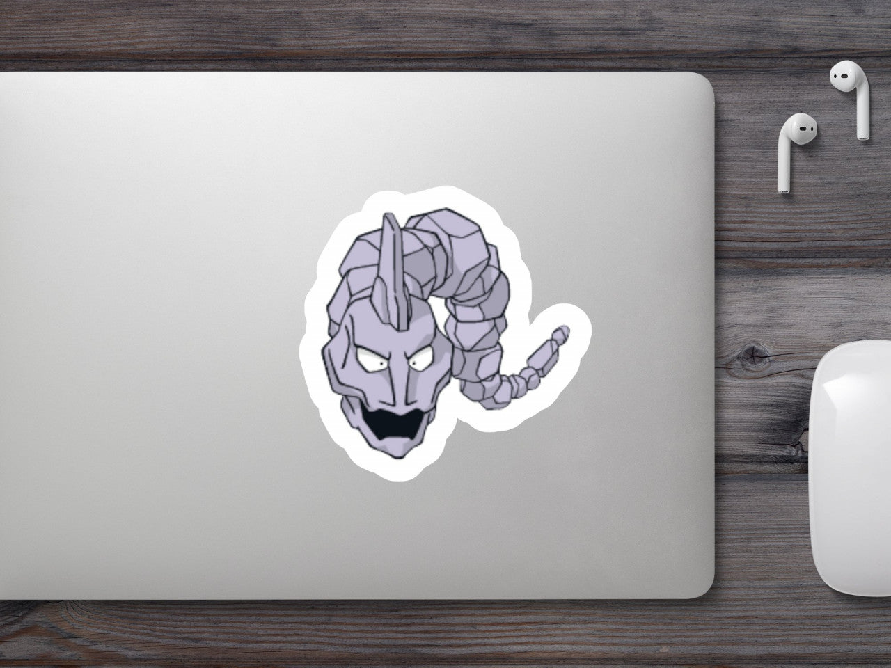 Set 5 bucati, Sticker decorativ, Pokemon Onix, Rezistent la apa, NO7643, 6 cm, Multicolor