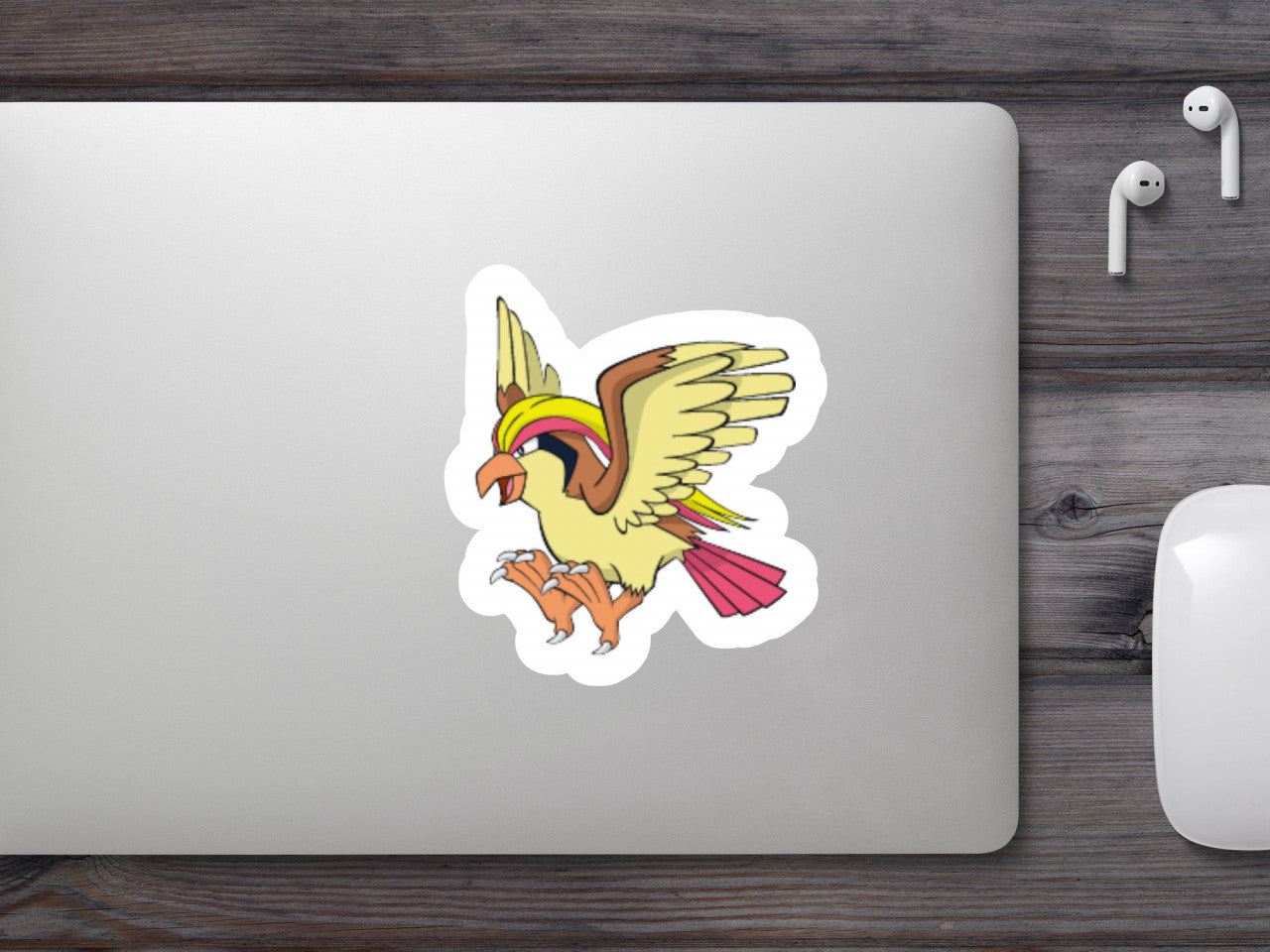 Set 5 bucati, Sticker decorativ, Pokemon Pidgeot, Rezistent la apa, NO7647, 6 cm, Multicolor