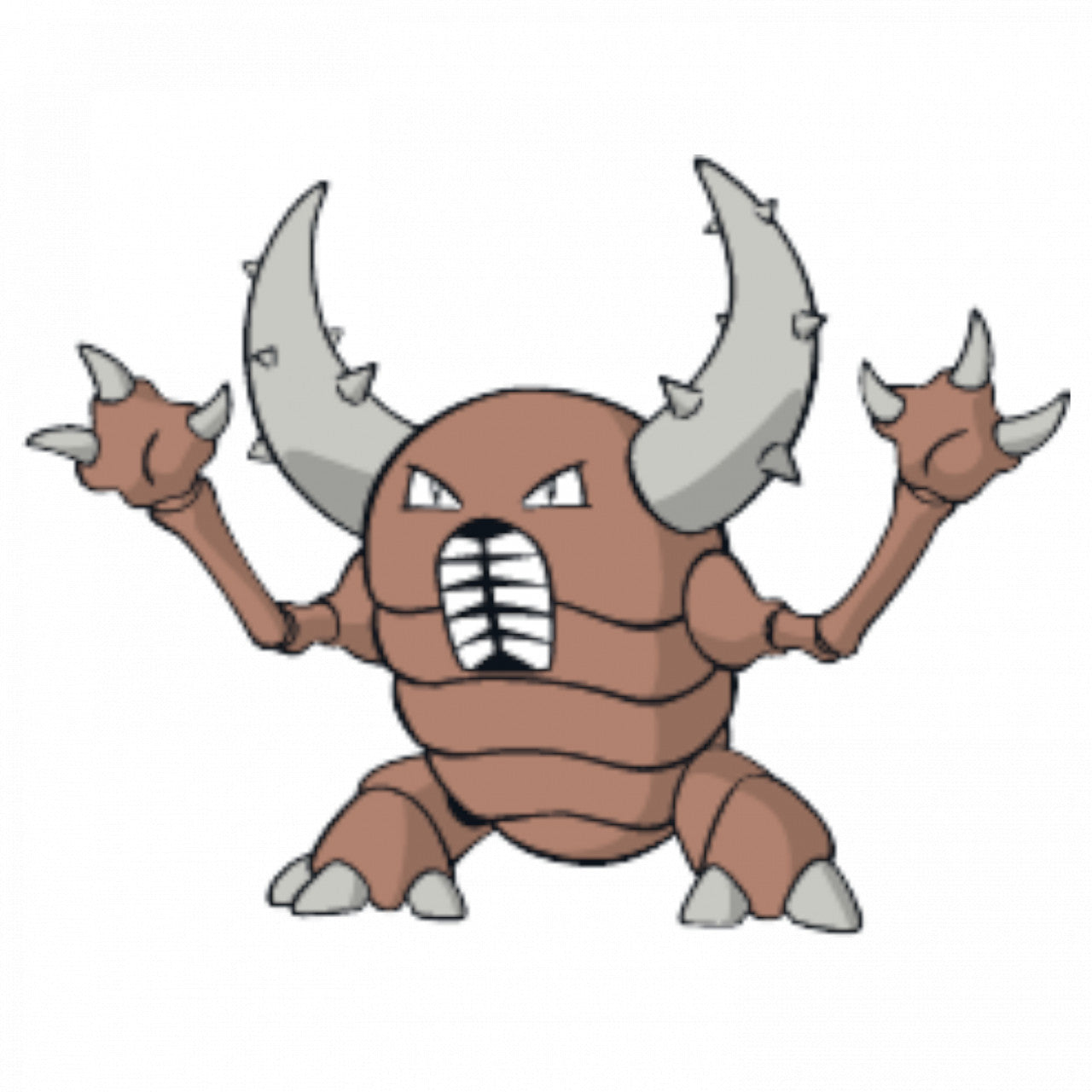 Set 5 bucati, Sticker decorativ, Pokemon Pinsir, Rezistent la apa, NO7651, 6 cm, Multicolor