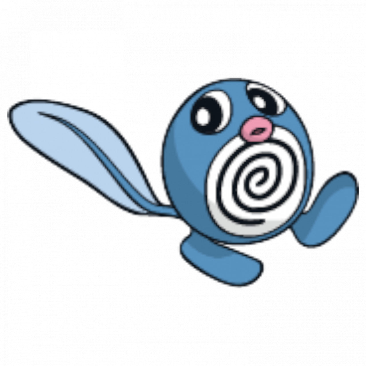 Set 5 bucati, Sticker decorativ, Pokemon Poliwag, Rezistent la apa, NO7652, 6 cm, Multicolor