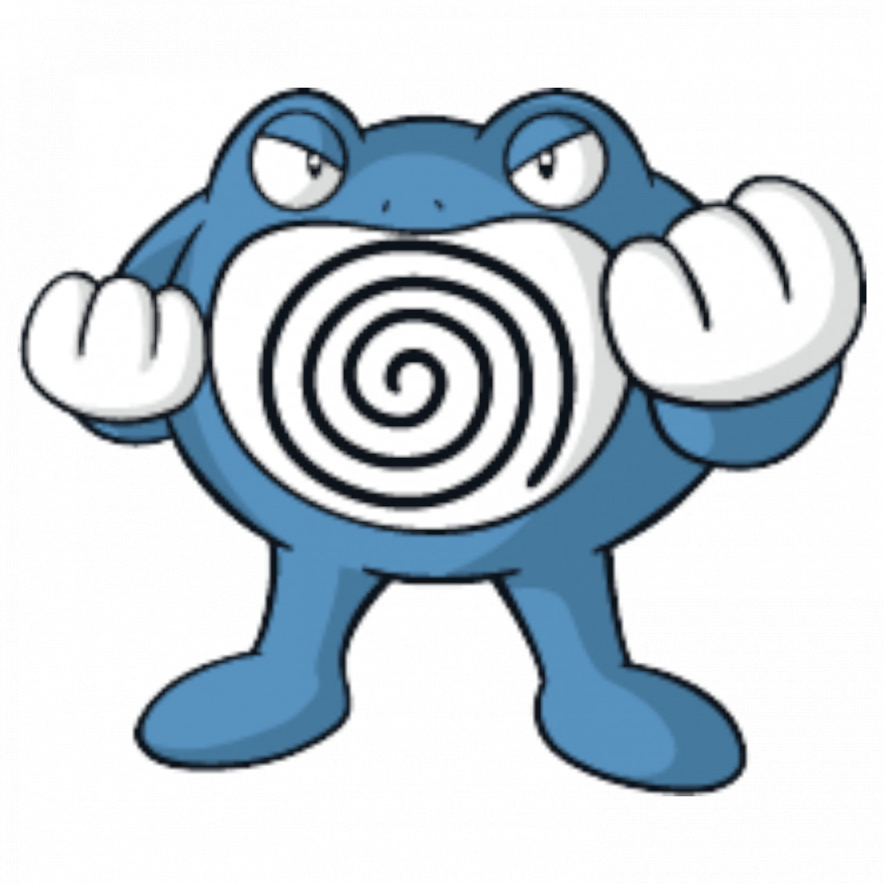 Set 5 bucati, Sticker decorativ, Pokemon Poliwrath, Rezistent la apa, NO7654, 6 cm, Multicolor