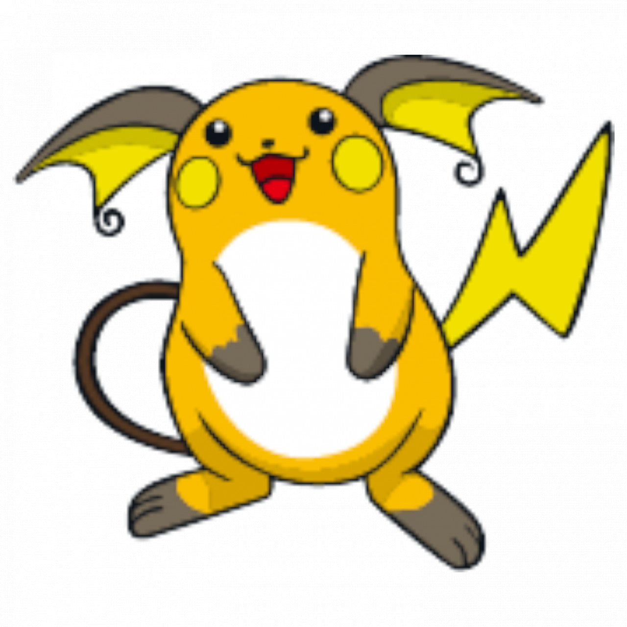 Set 5 bucati, Sticker decorativ, Pokemon Raichu, Rezistent la apa, NO7659, 6 cm, Multicolor