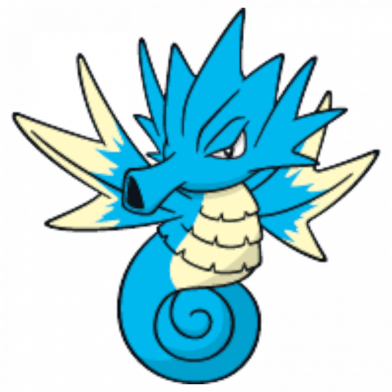 Set 5 bucati, Sticker decorativ, Pokemon Seadra, Rezistent la apa, NO7669, 6 cm, Multicolor