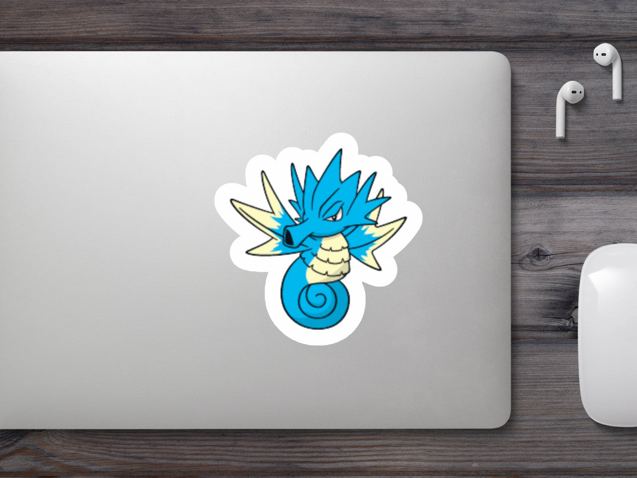 Set 5 bucati, Sticker decorativ, Pokemon Seadra, Rezistent la apa, NO7669, 6 cm, Multicolor