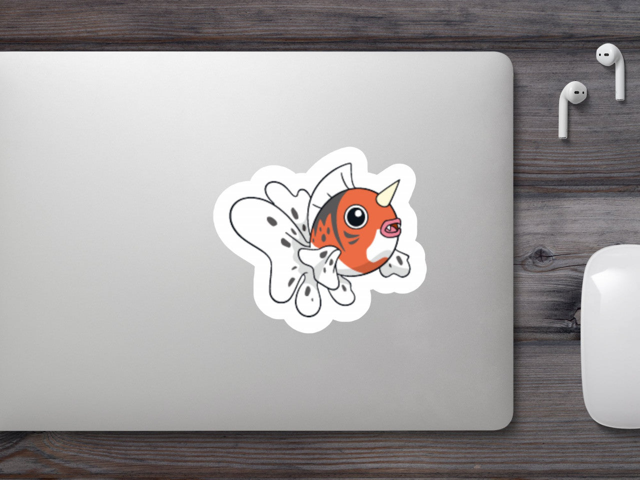 Set 5 bucati, Sticker decorativ, Pokemon Seaking, Rezistent la apa, NO7671, 6 cm, Multicolor