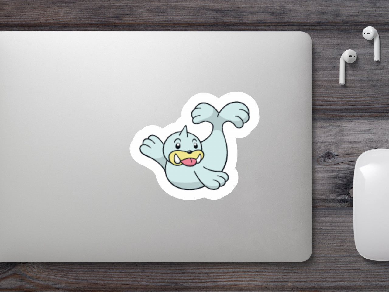 Set 5 bucati, Sticker decorativ, Pokemon Seel, Rezistent la apa, NO7672, 6 cm, Multicolor