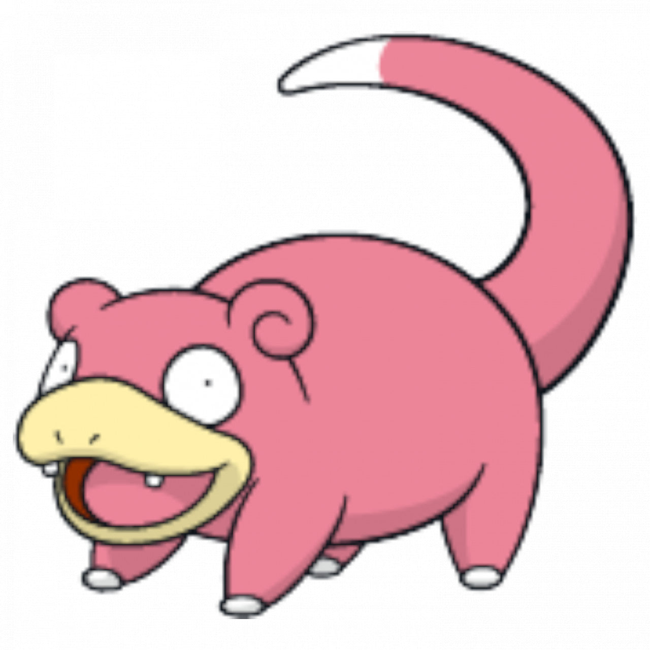 Set 5 bucati, Sticker decorativ, Pokemon Slowpoke mirat, Rezistent la apa, NO7675, 6 cm, Multicolor