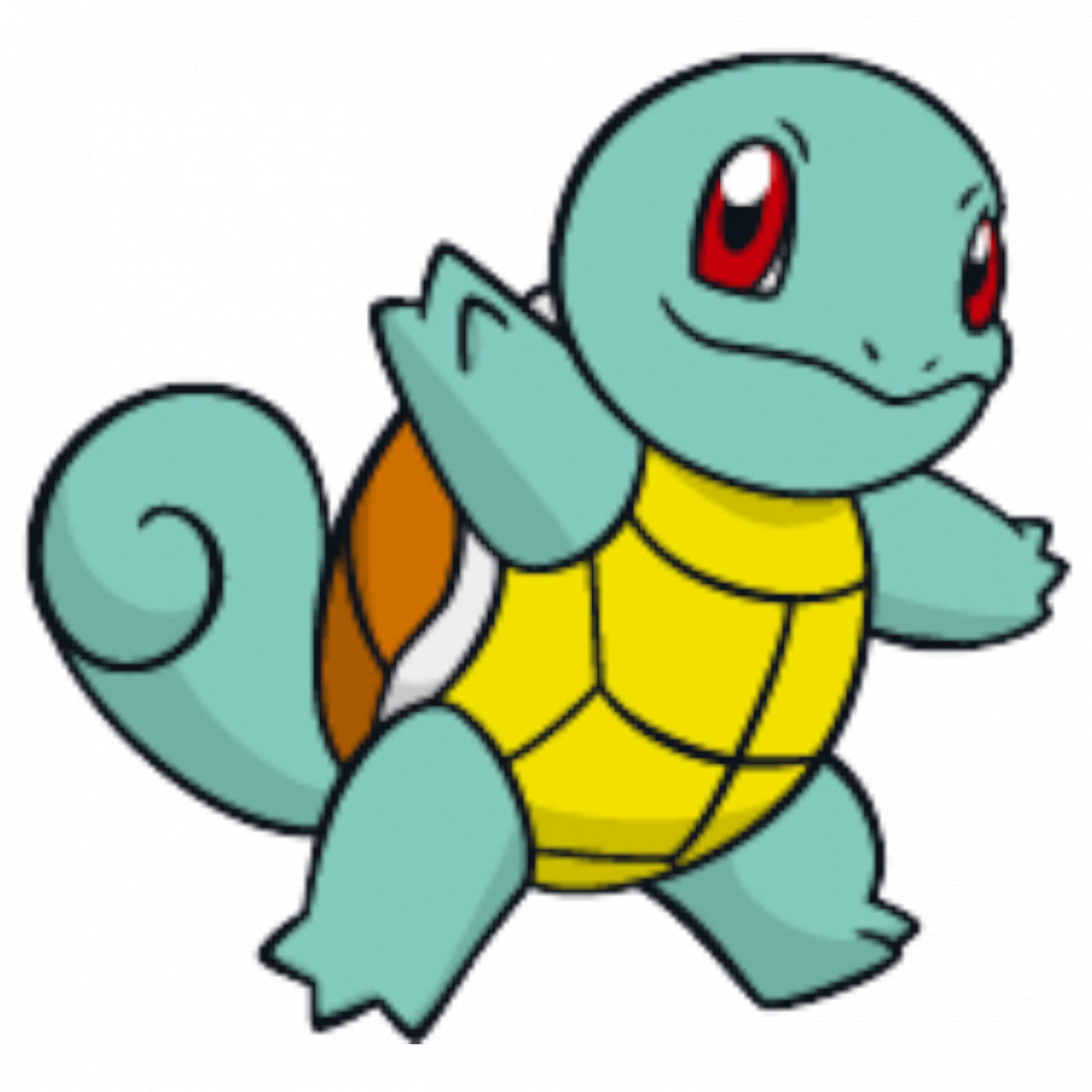 Set 5 bucati, Sticker decorativ, Pokemon Squirtle copil, Rezistent la apa, NO7679, 6 cm, Multicolor