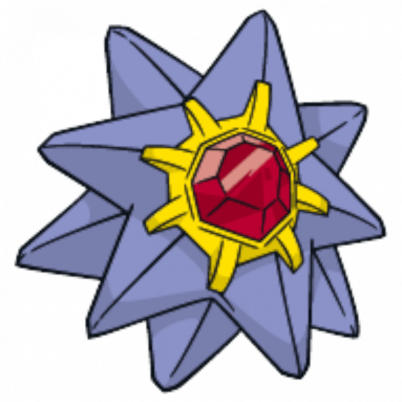 Set 5 bucati, Sticker decorativ, Pokemon Starmie, Rezistent la apa, NO7680, 6 cm, Multicolor