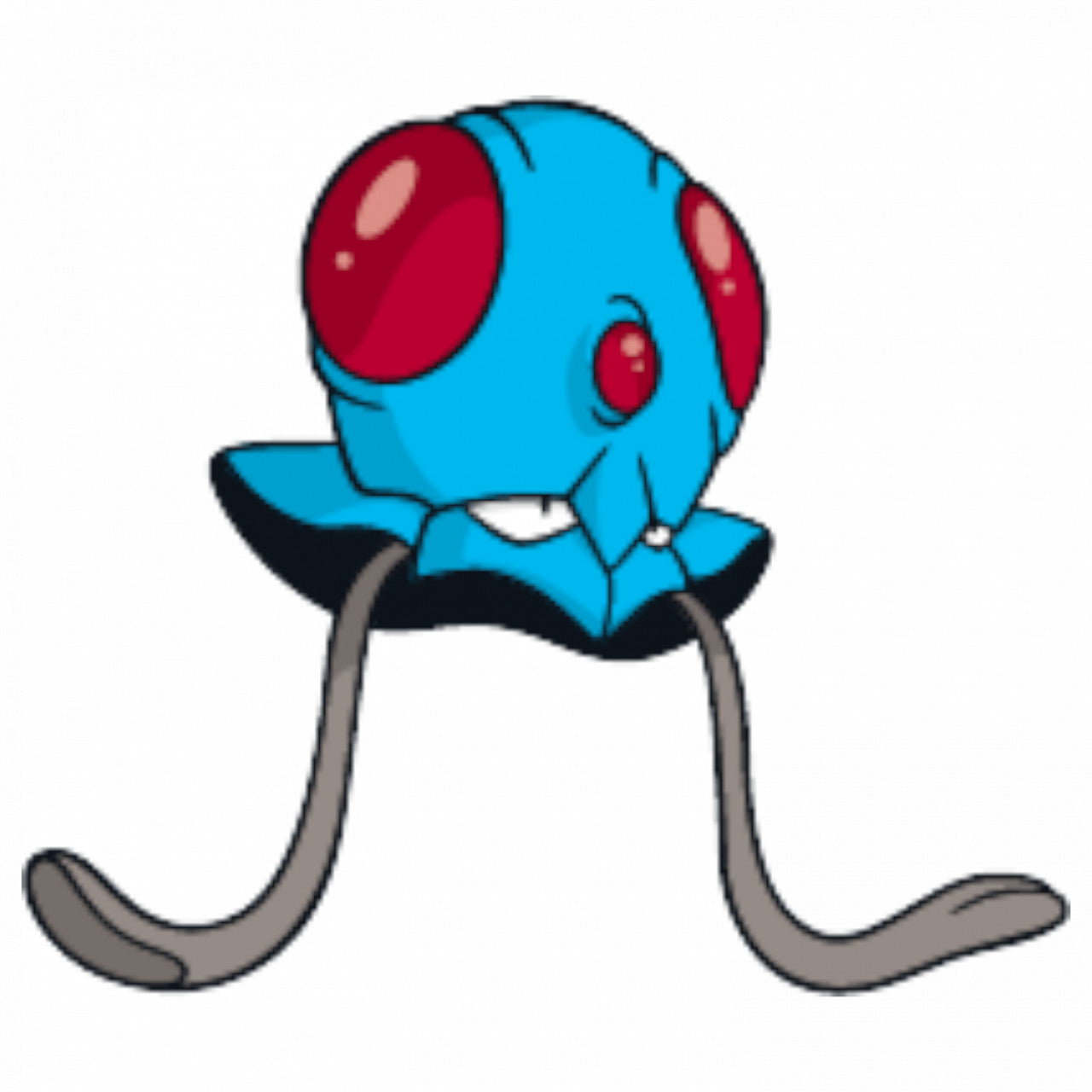 Set 5 bucati, Sticker decorativ, Pokemon Tentacool cu tentacule, Rezistent la apa, NO7683, 6 cm, Multicolor