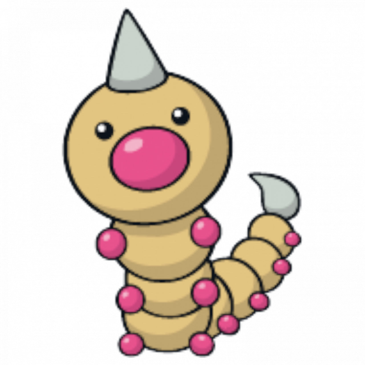 Set 5 bucati, Sticker decorativ, Pokemon Weedle, Rezistent la apa, NO7694, 6 cm, Multicolor