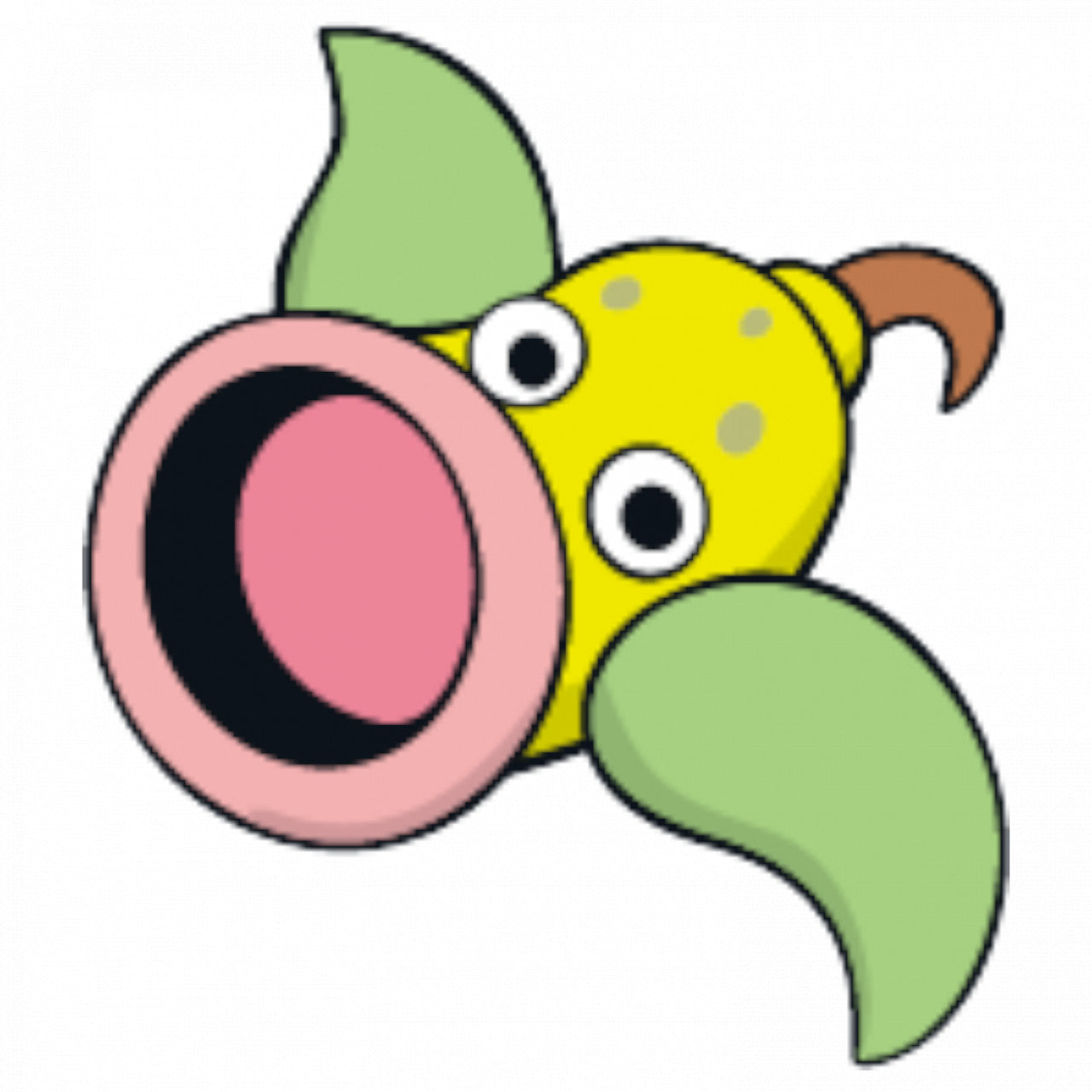 Set 5 bucati, Sticker decorativ, Pokemon Weepinball, Rezistent la apa, NO7695, 6 cm, Multicolor