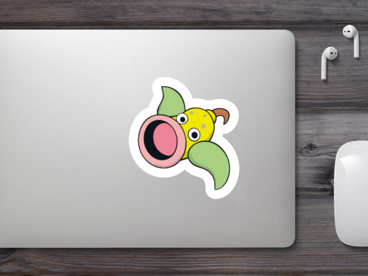 Set 5 bucati, Sticker decorativ, Pokemon Weepinball, Rezistent la apa, NO7695, 6 cm, Multicolor