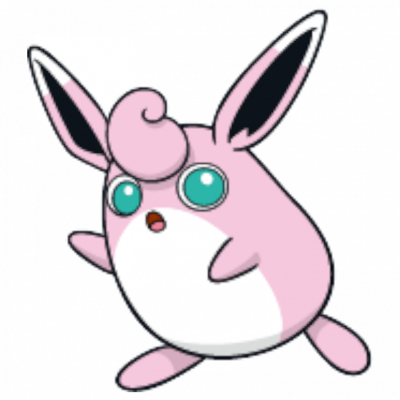 Set 5 bucati, Sticker decorativ, Pokemon Wigglytuff, Rezistent la apa, NO7696, 6 cm, Multicolor