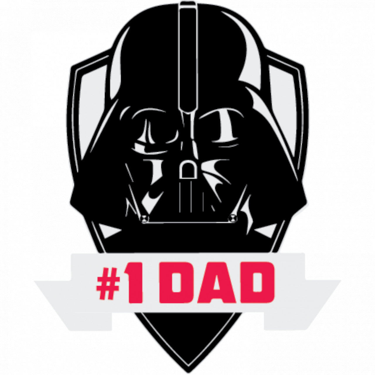 Set 5 bucati, Sticker decorativ, Premiul pentru cel mai bun parinte Star Wars, Rezistent la apa, NO7711, 6 cm, Multicolor