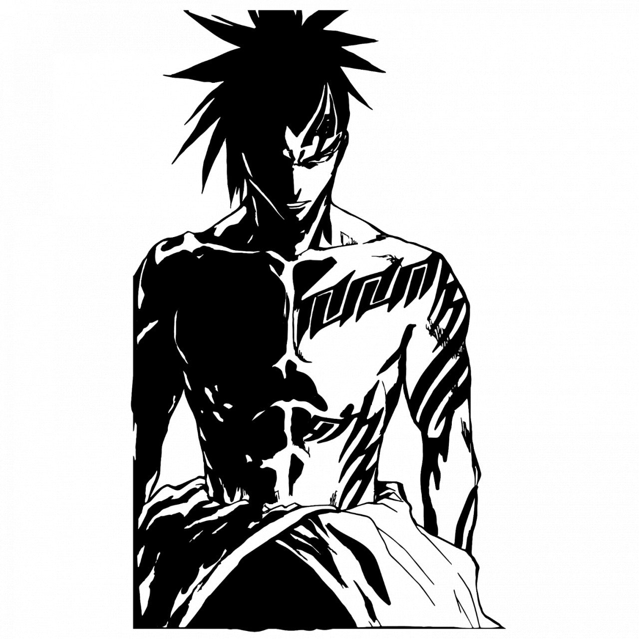 Set 5 bucati, Sticker decorativ, Renji Abarai Bleach manga, Rezistent la apa, NO7770, 6 cm, Multicolor