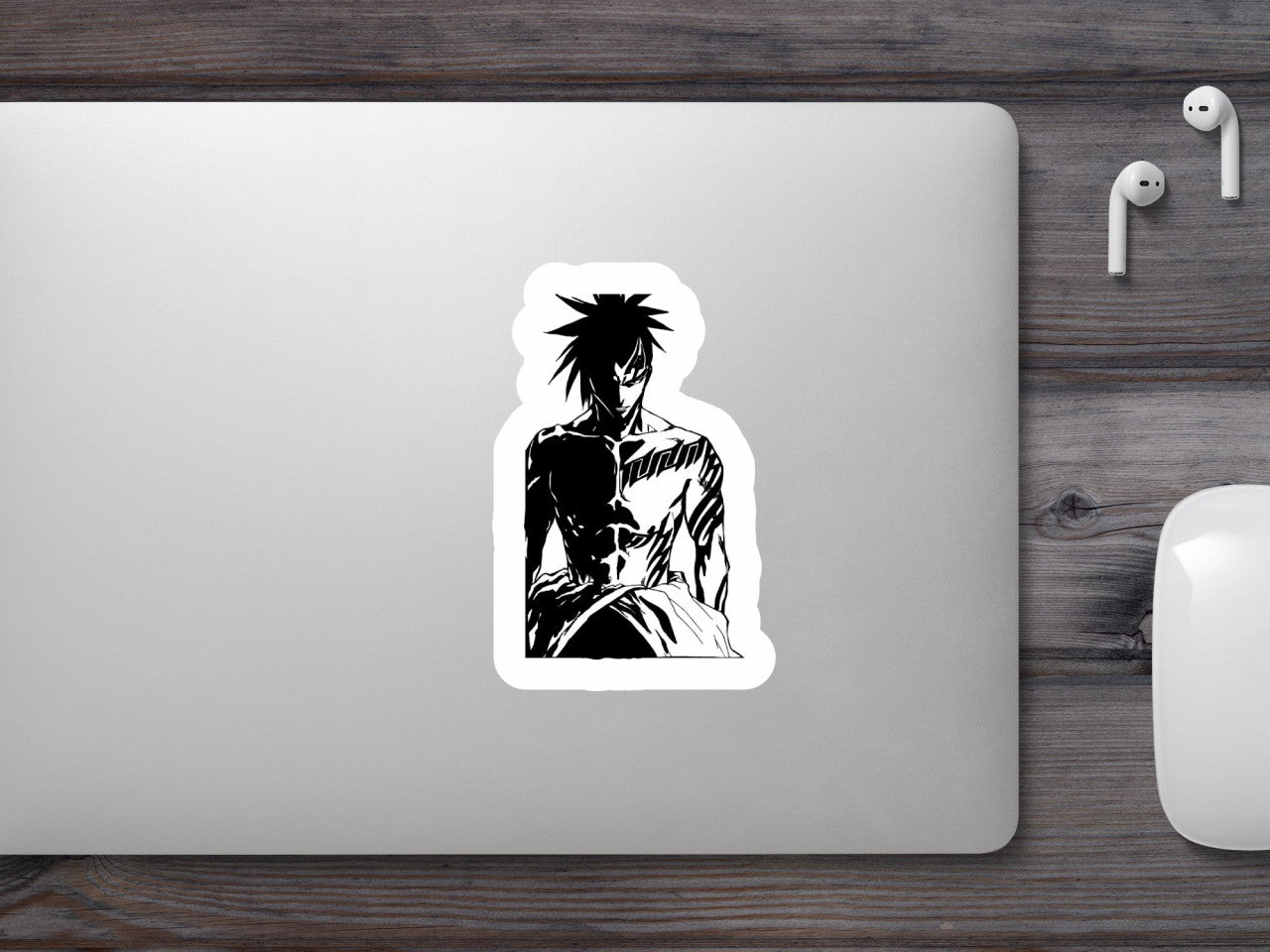 Set 5 bucati, Sticker decorativ, Renji Abarai Bleach manga, Rezistent la apa, NO7770, 6 cm, Multicolor