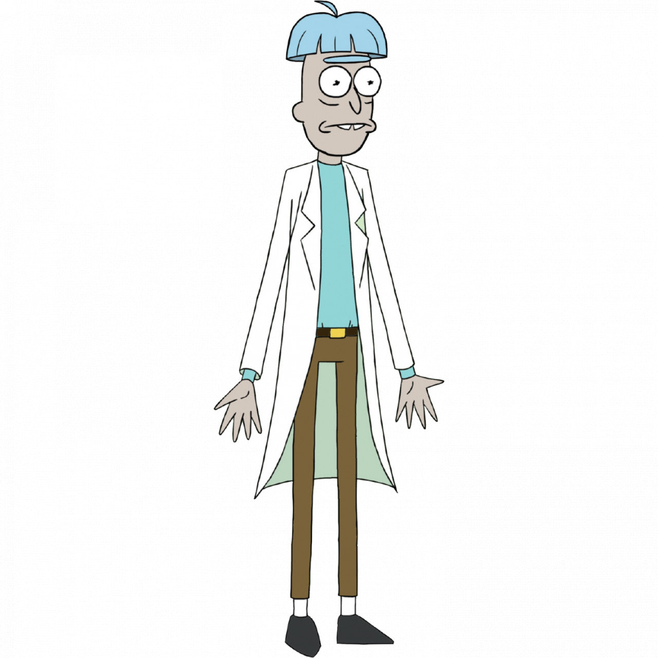 Set 5 bucati, Sticker decorativ, Rick Sanchez, Rezistent la apa, NO7846, 6 cm, Multicolor