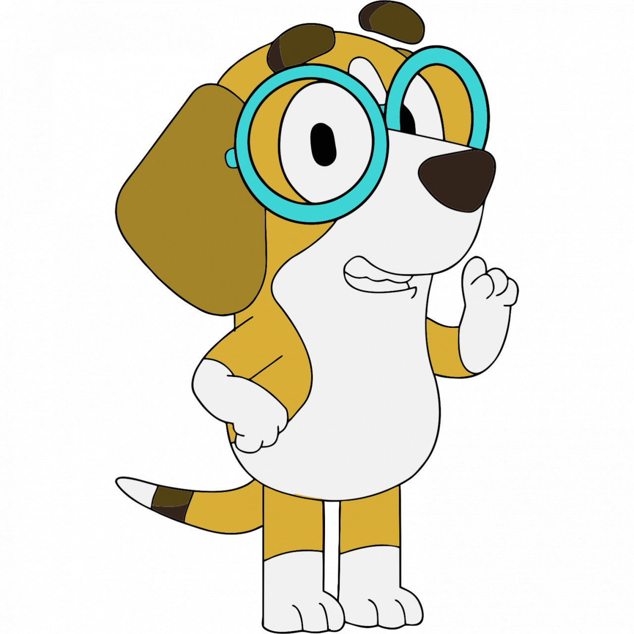 Set 5 bucati, Sticker decorativ, Rosie Heeler Bluey, Rezistent la apa, NO7861, 6 cm, Multicolor