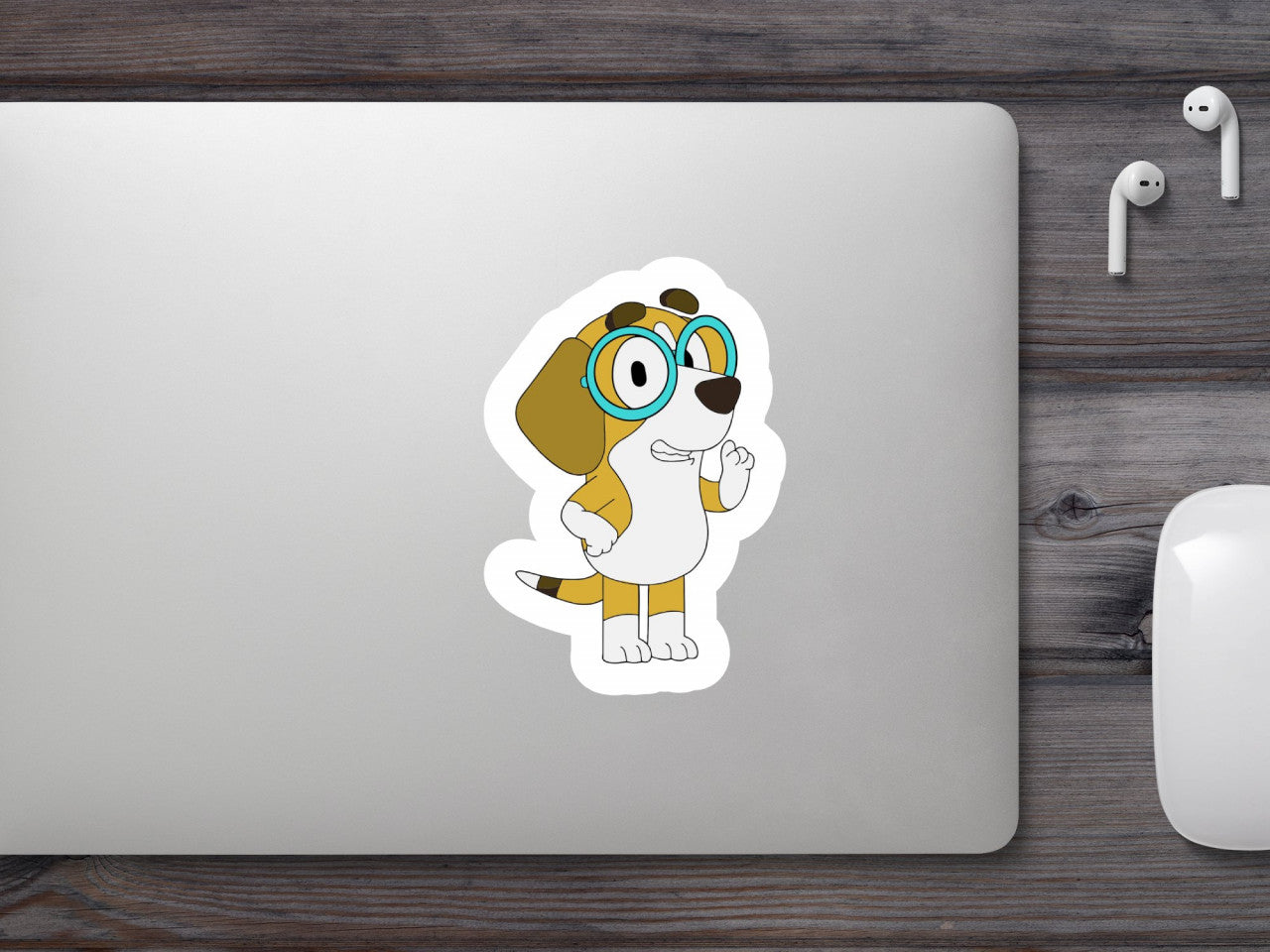 Set 5 bucati, Sticker decorativ, Rosie Heeler Bluey, Rezistent la apa, NO7861, 6 cm, Multicolor