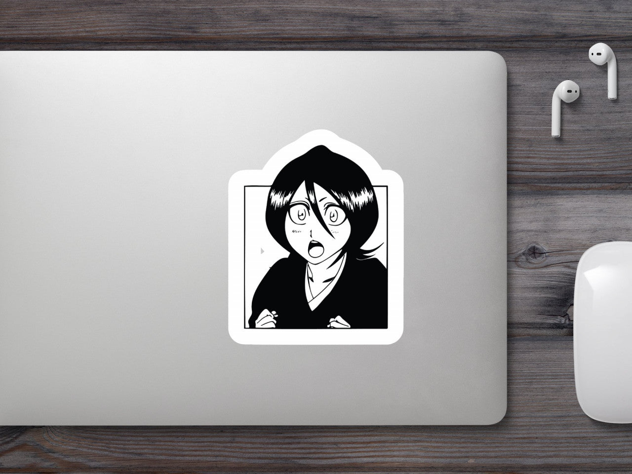 Set 5 bucati, Sticker decorativ, Rukia Kuchiki 13th Division, Rezistent la apa, NO7865, 6 cm, Multicolor