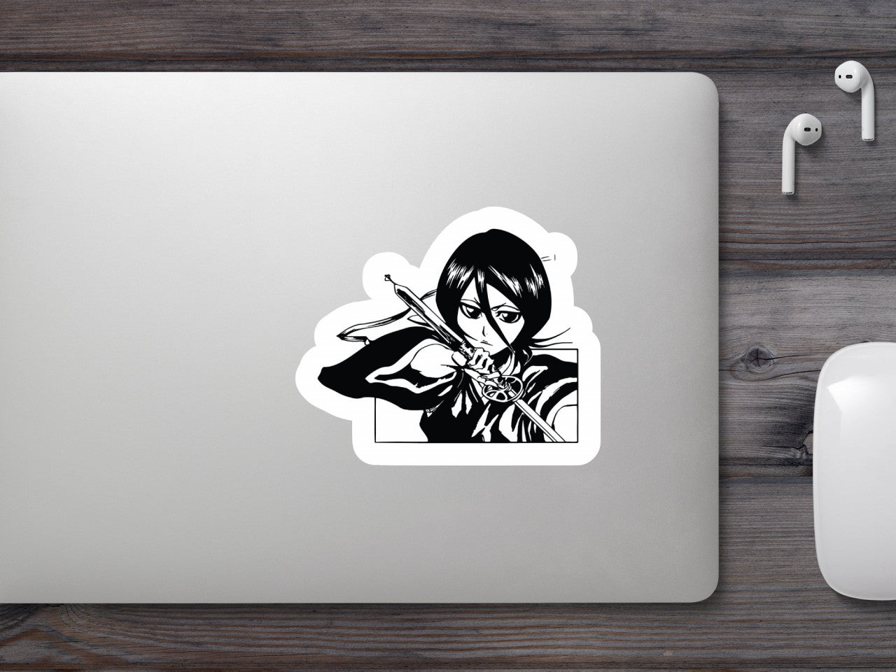 Set 5 bucati, Sticker decorativ, Rukia Kuchiki Bleach Manga, Rezistent la apa, NO7866, 6 cm, Multicolor