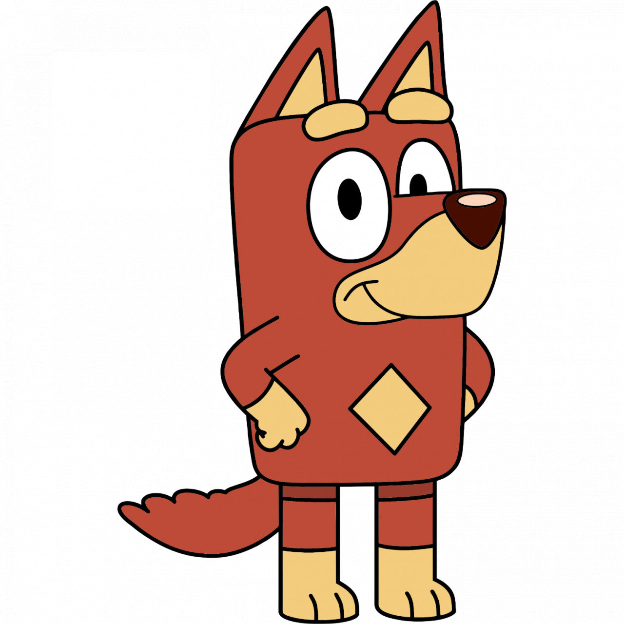 Set 5 bucati, Sticker decorativ, Rusty Bluey, Rezistent la apa, NO7871, 6 cm, Multicolor