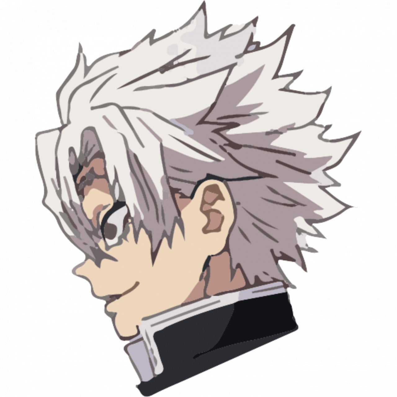 Set 5 bucati, Sticker decorativ, Sameni Demon Slayer Kimetsu no Yaiba, Rezistent la apa, NO7881, 6 cm, Multicolor