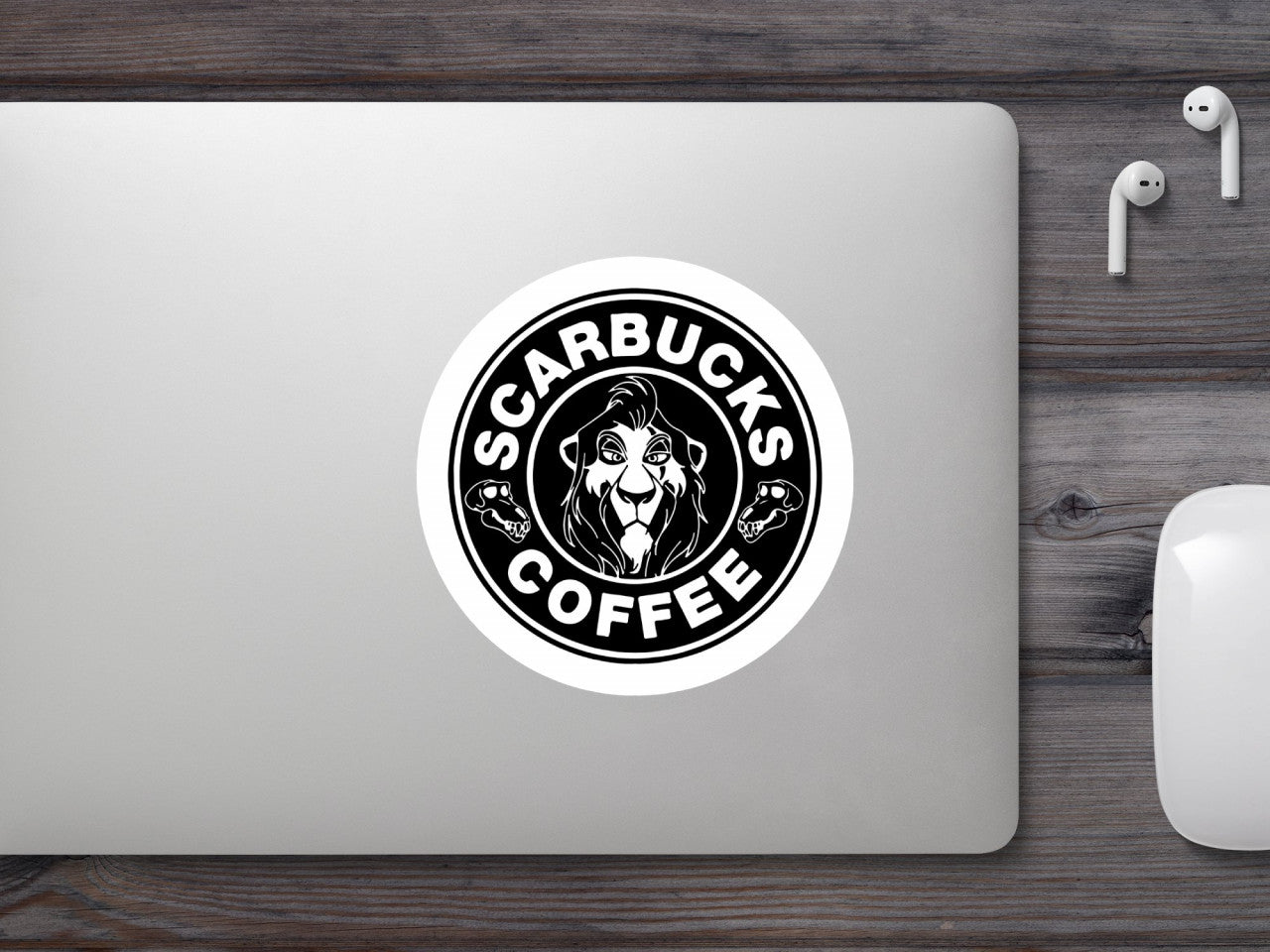 Set 5 bucati, Sticker decorativ, Scarbucks Coffee, Rezistent la apa, NO8345, 6 cm, Multicolor