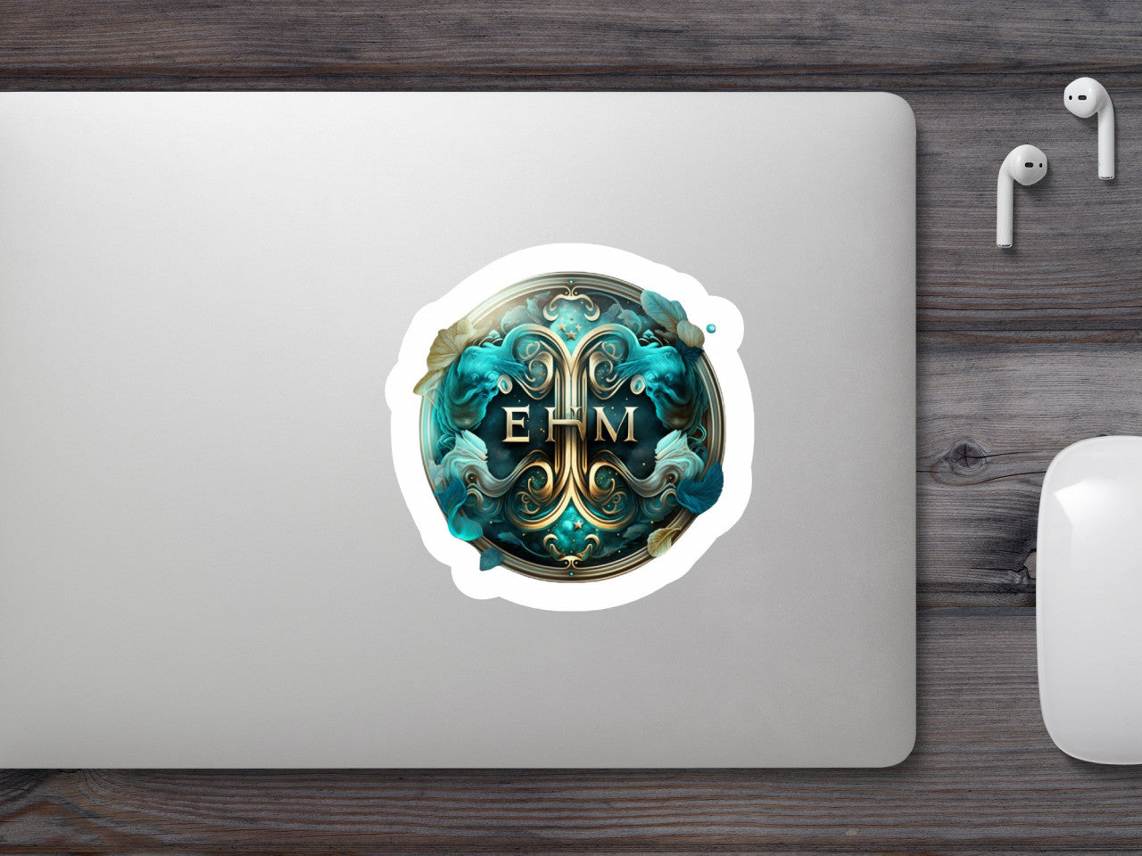 Set 5 bucati, Sticker decorativ, Semn zodiacal pentru zodia Gemeni, Rezistent la apa, NO9373, 6 cm, Multicolor