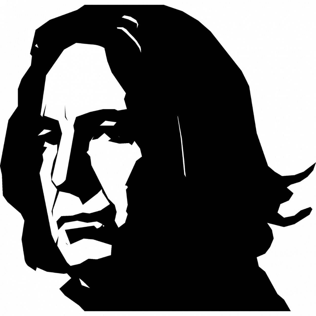 Set 5 bucati, Sticker decorativ, Severus Snape Harry Potter se uita la tine, Rezistent la apa, NO8364, 6 cm, Multicolor