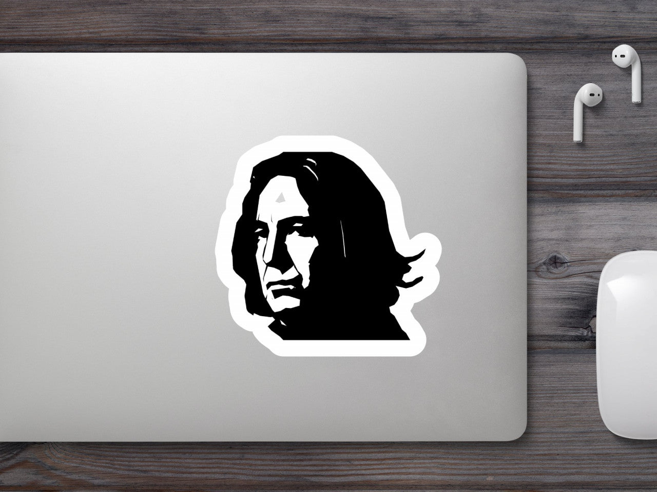 Set 5 bucati, Sticker decorativ, Severus Snape Harry Potter se uita la tine, Rezistent la apa, NO8364, 6 cm, Multicolor