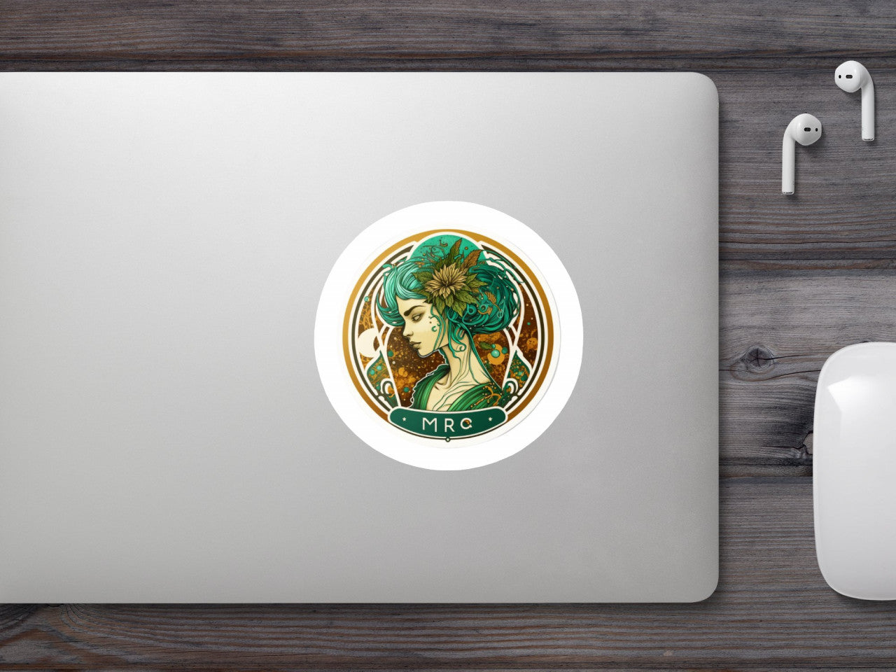 Set 5 bucati, Sticker decorativ, Simbol zodiacal pentru Fecioara, Rezistent la apa, NO10138, 6 cm, Multicolor