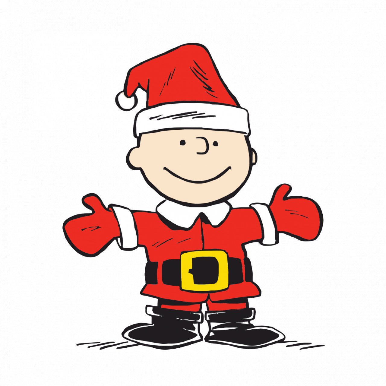 Set 5 bucati, Sticker decorativ, Snoopy Imbratisare de Craciun, Rezistent la apa, NO9676, 6 cm, Multicolor