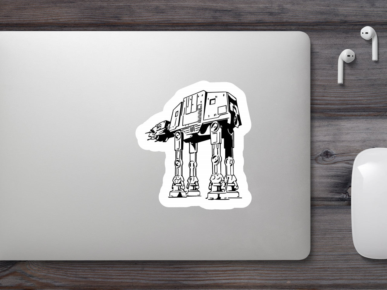 Set 5 bucati, Sticker decorativ, Star wars Imperial Walker, Rezistent la apa, NO8150, 6 cm, Multicolor
