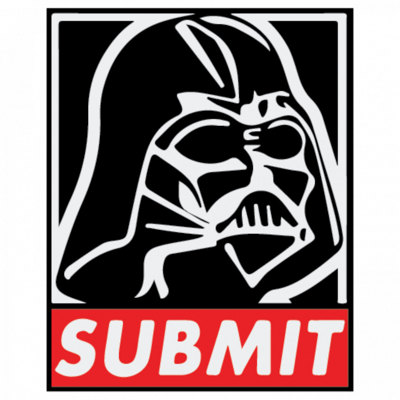 Set 5 bucati, Sticker decorativ, Star Wars Submit Dark side, Rezistent la apa, NO8481, 6 cm, Multicolor