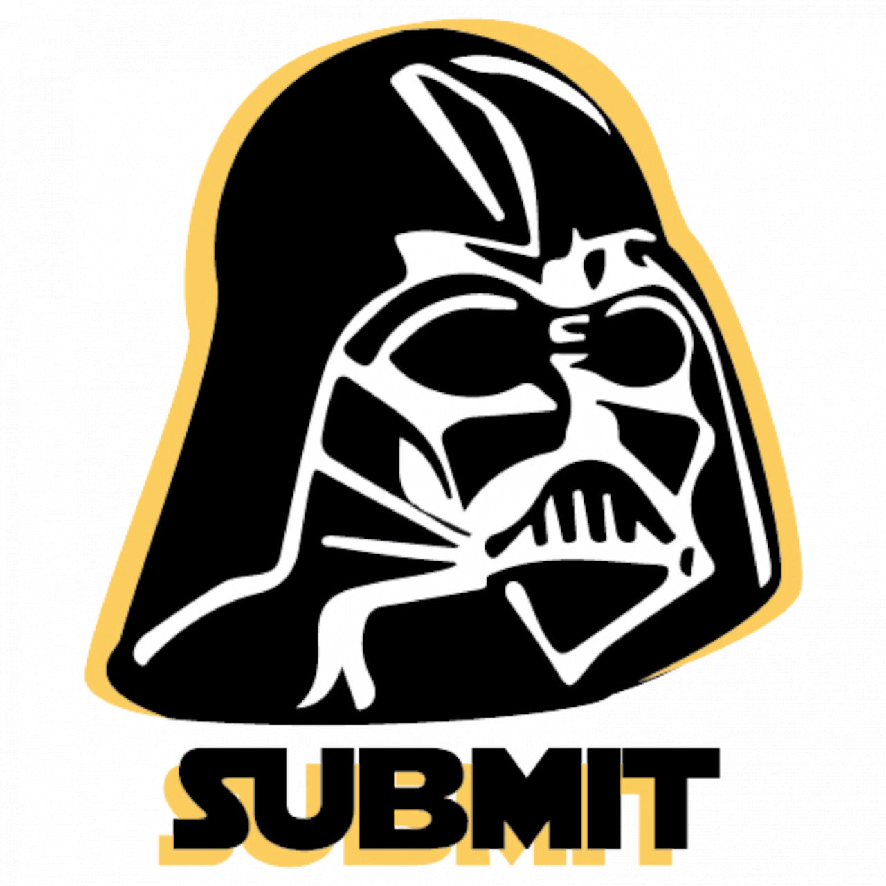 Set 5 bucati, Sticker decorativ, Star Wars Submit, Rezistent la apa, NO8292, 6 cm, Multicolor