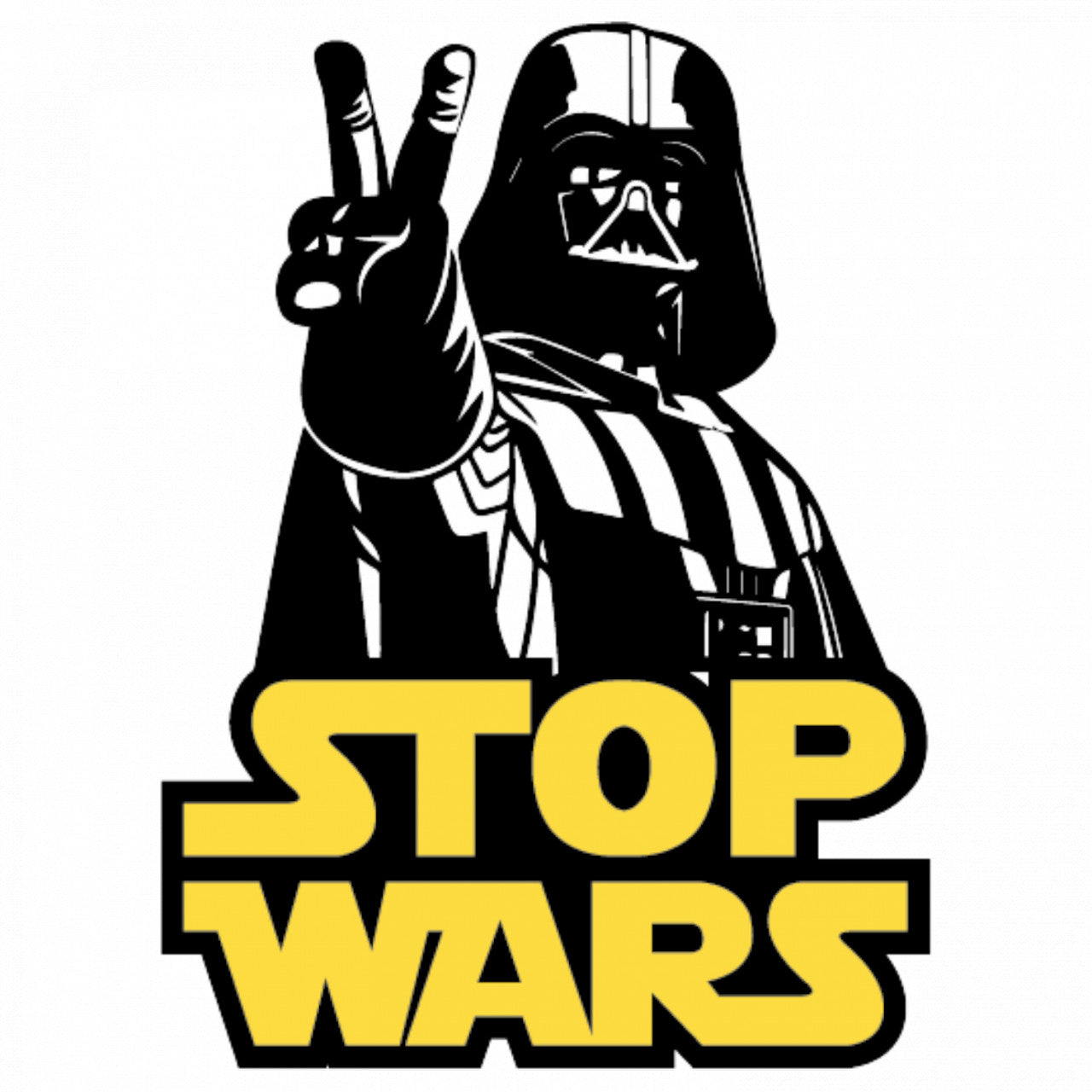 Set 5 bucati, Sticker decorativ, Stop Wars Anakin Skywalker, Rezistent la apa, NO8341, 6 cm, Multicolor