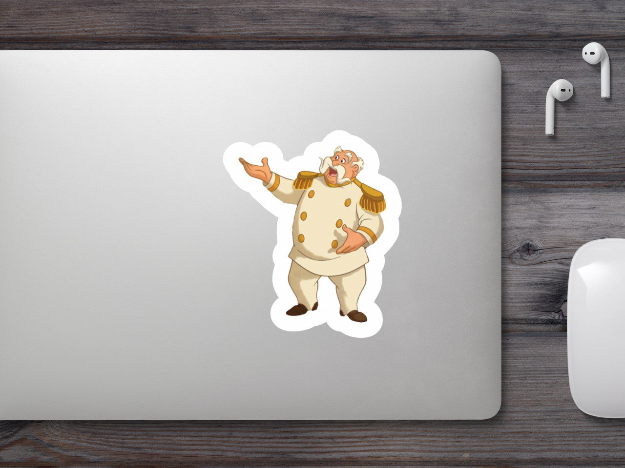 Set 5 bucati, Sticker decorativ, Tatal printului din Cenusareasa, Rezistent la apa, NO7916, 6 cm, Multicolor