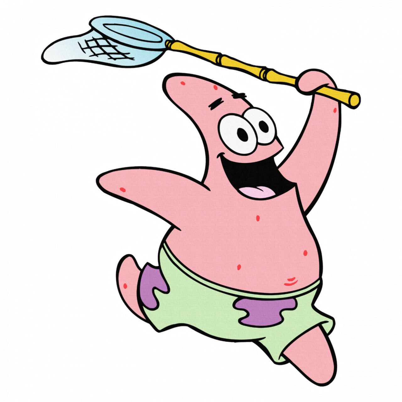 Set 5 bucati, Sticker decorativ, Te prind Meme Patrick Start cu minciog, Rezistent la apa, NO9416, 6 cm, Multicolor