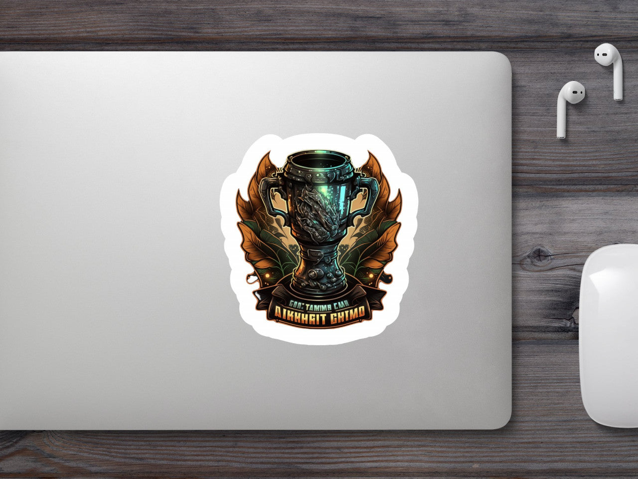 Set 5 bucati, Sticker decorativ, Trofeu intreceri pccupa, Rezistent la apa, NO7628, 6 cm, Multicolor