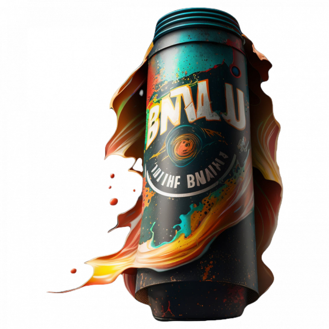 Set 5 bucati, Sticker decorativ, Tub de culoare pentru pictura, Rezistent la apa, NO8426, 6 cm, Multicolor