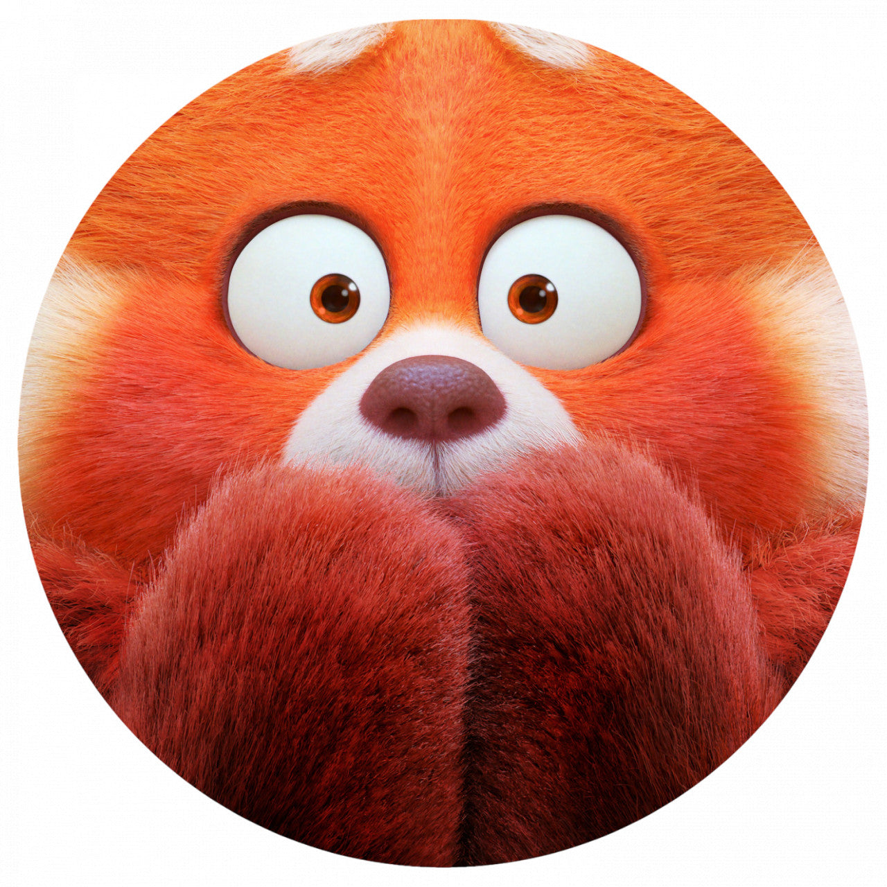 Set 5 bucati, Sticker decorativ, Turning Red Panda Mei uimit, Rezistent la apa, NO8334, 6 cm, Multicolor