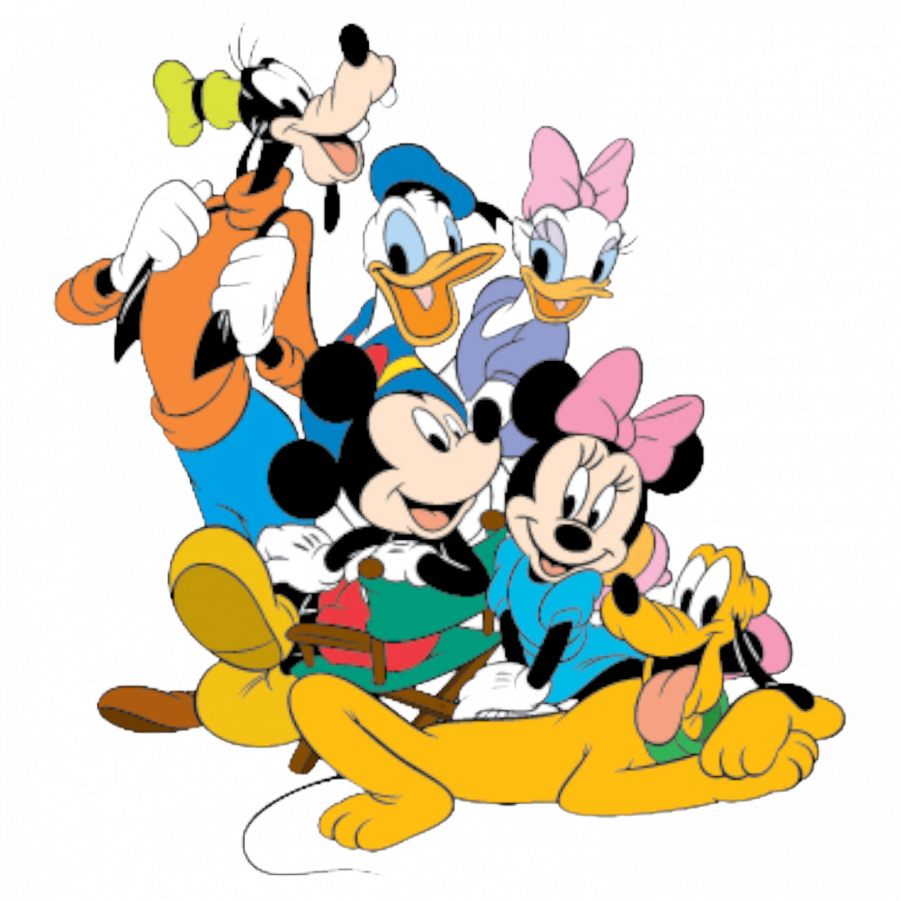 Set 5 bucati, Sticker decorativ, Universul Disney, Rezistent la apa, NO8110, 6 cm, Multicolor