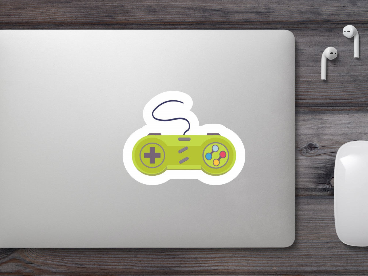 Set 5 bucati, Sticker decorativ, Video Game Controller, Rezistent la apa, NO7658, 6 cm, Multicolor