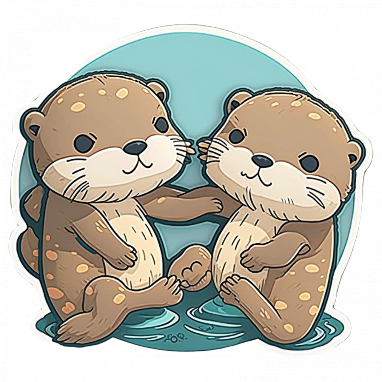 Set 5 bucati, Sticker decorativ, Vidre in apa, Rezistent la apa, NO9646, 6 cm, Multicolor