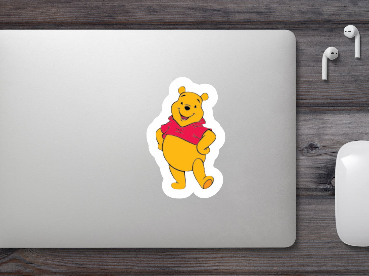 Set 5 bucati, Sticker decorativ, Winnie the pooh personaj Disney, Rezistent la apa, NO9335, 6 cm, Multicolor